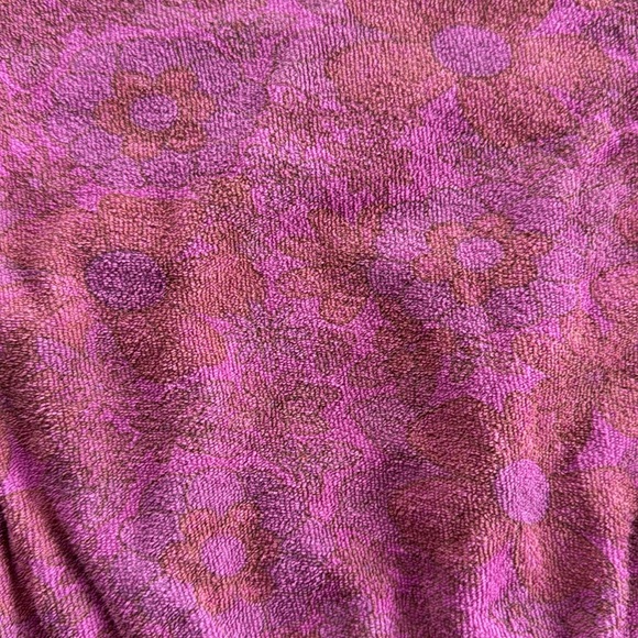 🌸LONGLIVETHEQUEEN Mauve Floral Terry Sweatshirt & Matching Shorts, size 12 - Picture 3 of 7